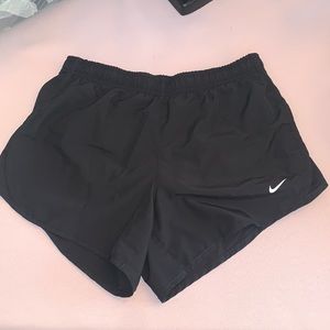 Large Girls Black Nike Running Shorts